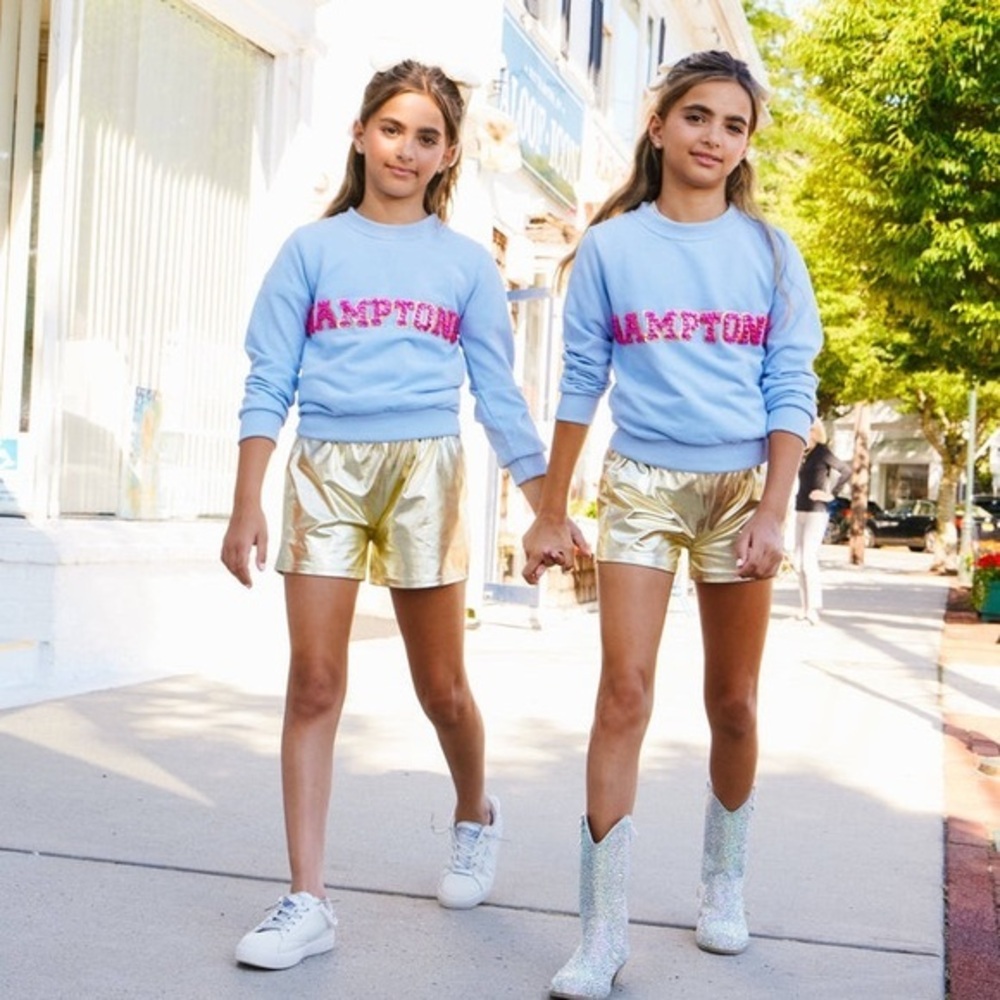 Lola And The Boys Crystal Hamptons Sweatshirt Blue Size 14Y‎